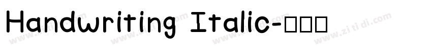 Handwriting Italic字体转换